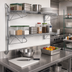 Thumbnail image #2 for Quantum Cantilever Double Shelf Wall-Mount Wire Shelving Unit, 48 x 21 Inches, Gray Epoxy