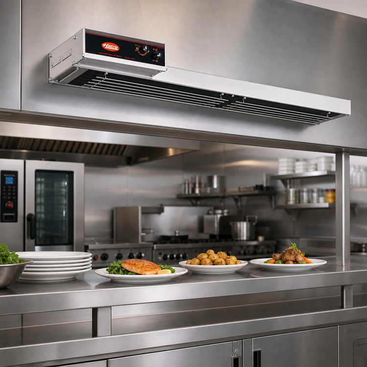 Product image #2 for Hatco Glo-Ray High Watt Dual Infra-Black Strip Heater, 36 Inch Wide, Unlighted, Aluminum, 1600 Watts