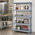 Thumbnail image #2 for Quantum Millenia QP214286V4S1 42W x 21D x 86H Gray Polymer Stationary Shelving Starter Unit