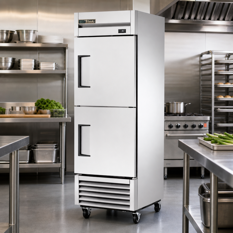Product image #2 for True T-23-2-HC 27-Inch Wide One-Section Reach-In Refrigerator with Two Half Doors