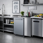 Thumbnail image #2 for Summit Commercial 15-Inch Undercounter Clear Gourmet Dice Ice Maker With Bin and Internal Pump, 62 lb/Day