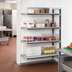 Thumbnail image #2 for Cambro Camshelving Elements XTRA Stationary 4-Tier Add-On Unit, 24 x 72 x 84 Inch, Vented Polymer Shelving, Speckled Gray