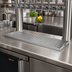 Thumbnail image #2 for Micro Matic Surface Mount Stainless Steel Drip Tray, 24 x 5 Inch, with Perforated Grill and 3-1/2 Inch Drain Nipple