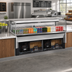 Thumbnail image #3 for Turbo Air Low Profile Drop-In Horizontal Open Refrigerated Display Case with Glass Side Panels, Deck Only, 9.7 Cu. Ft.