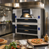 Thumbnail image #2 for Bakers Pride IL Forno Classico FC-816/Y-800 Double-Stack Wood Burning Style Gas Pizza Oven with 66-Inch x 44-Inch Ceramic Decks