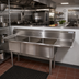 Thumbnail image #2 for John Boos E-Series 3-Compartment Stainless Steel Sink with Right Drainboard