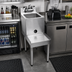 Thumbnail image #2 for Choice 18-Inch Freestanding Stainless Steel Underbar Blender Station with Sink and Backsplash