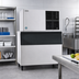Thumbnail image #2 for Hoshizaki KM-1601SAJ3 Stackable Crescent Cube Ice Maker, Air-Cooled, Self-Contained, 3-Phase, 48 Inch Wide