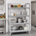 Thumbnail image #3 for Cambro Camshelving Premium 4-Shelf Solid Shelf Kit, 18 x 48 Inches, Speckled Gray
