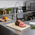 Thumbnail image #2 for Nemco Countertop Adjustable Single-Bulb Carving Station with Flex-Mount Heat Lamp and HDPE Cutting Board