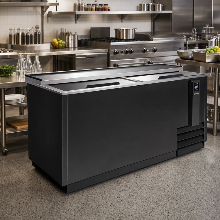 Product image #2 for Serv-Ware 49-Inch Bottle Cooler with Sliding Doors, 13.5 Cu. Ft., 115V