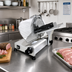 Thumbnail image #2 for Trento 9-Inch Gravity Feed Manual Meat Slicer, Belt-Driven, 1/4 HP, 120V