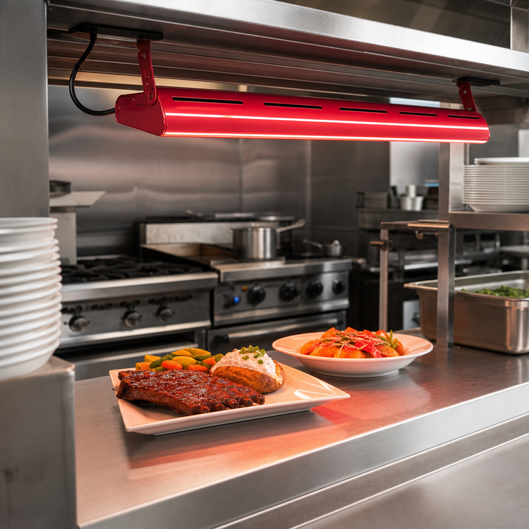 Product image #2 for Hatco Glo-Ray Curved Infrared Strip Heater, 18-Inch, Standard Watt, Aluminum Housing