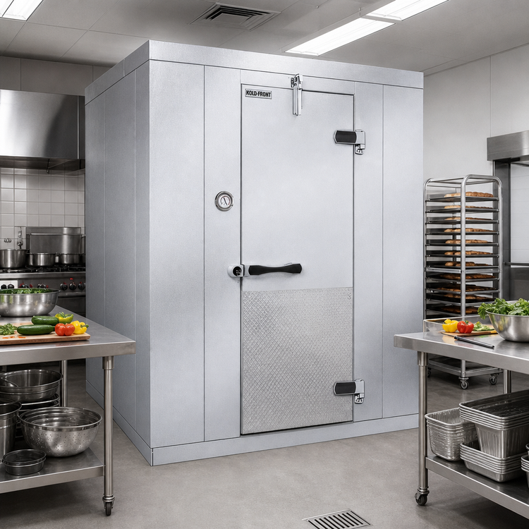 Product image #2 for Kold-Front Indoor Walk-In Cooler with Remote Refrigeration, 12' x 12' x 8'6" Floorless