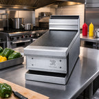 Thumbnail image #2 for Jade Range (Middleby) Titan JMPR-12 Heavy-Duty 12-Inch Modular Spreader Plate Range with 6-Inch Solid Plate Shelf, Stainless Steel