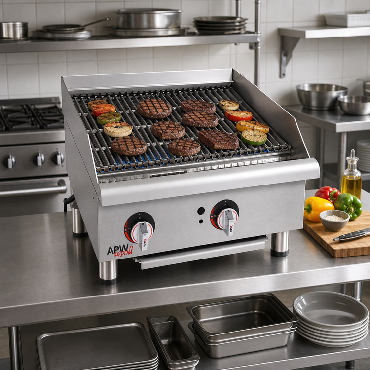Product image #2 for Workline GCB-36S Countertop Gas Charbroiler, 36 Inch Wide, 90,000 BTU