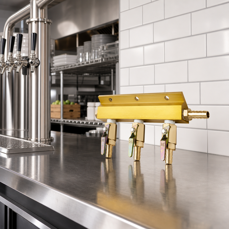 Product image #2 for Krowne 3-Way Beer Manifold