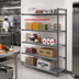 Thumbnail image #2 for Cambro Camshelving Basics Plus 5-Tier Vented Add-On Shelving Unit, 21 x 54 x 64 Inches, Brushed Graphite