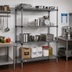Thumbnail image #2 for Eagle Valu-Master Quad-Adjust® 4-Tier Stationary Wire Shelving Starter Unit, 60W x 24D x 74H, Pewter Gray Epoxy