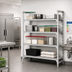 Thumbnail image #3 for Cambro Camshelving Premium 4-Shelf Solid Polymer Add-On Shelving Unit, 24 x 60 x 84 Inches, Speckled Gray
