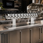 Thumbnail image #2 for Perlick Corporation 4006-24BPC4 24-Faucet Extra-High Countertop Glycol-Cooled Bridge Tee Draft Beer Tower, Polished Chrome