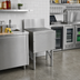 Thumbnail image #2 for Advance Tabco Prestige 42-Inch Free-Standing Underbar Drainboard with 7-Inch Backsplash