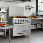 Thumbnail image #2 for Imperial (Middleby) Pro Series IR-36BR-126 36-Inch Gas Charbroiler Range with Standard Oven