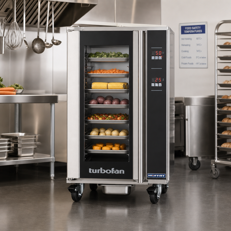 Product image #2 for Turbofan H10D Electric Heated Holding Cabinet with Glass Door, 10 Half-Size Sheet Pan Capacity