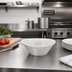 Thumbnail image #2 for Stadia 12 oz Greige Oblong Melamine Bowl