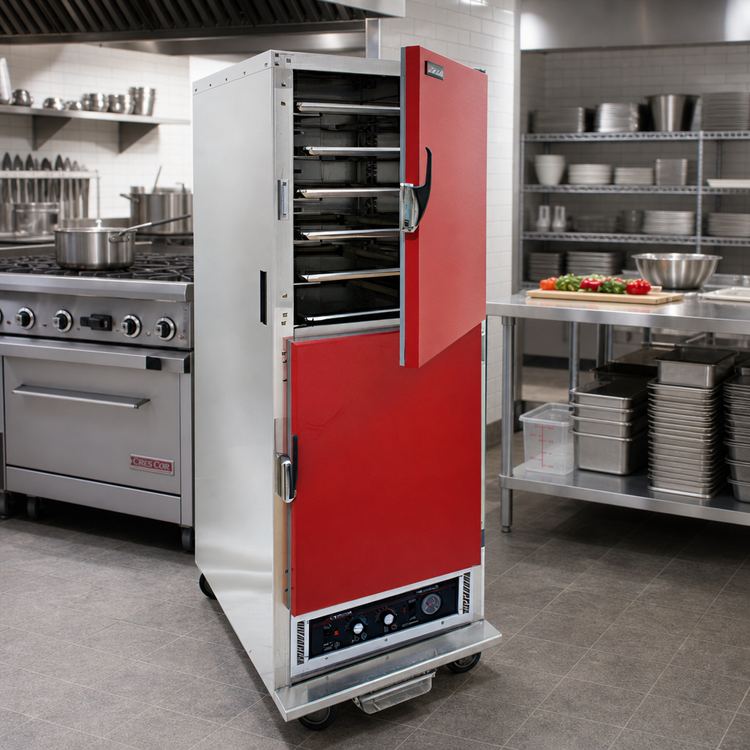 Product image #2 for Cres Cor AquaTemp Insulated Heated Holding Cabinet with Temperature and Humidity Control, Field-Reversible Dutch Doors, 11 Universal Angle Sets