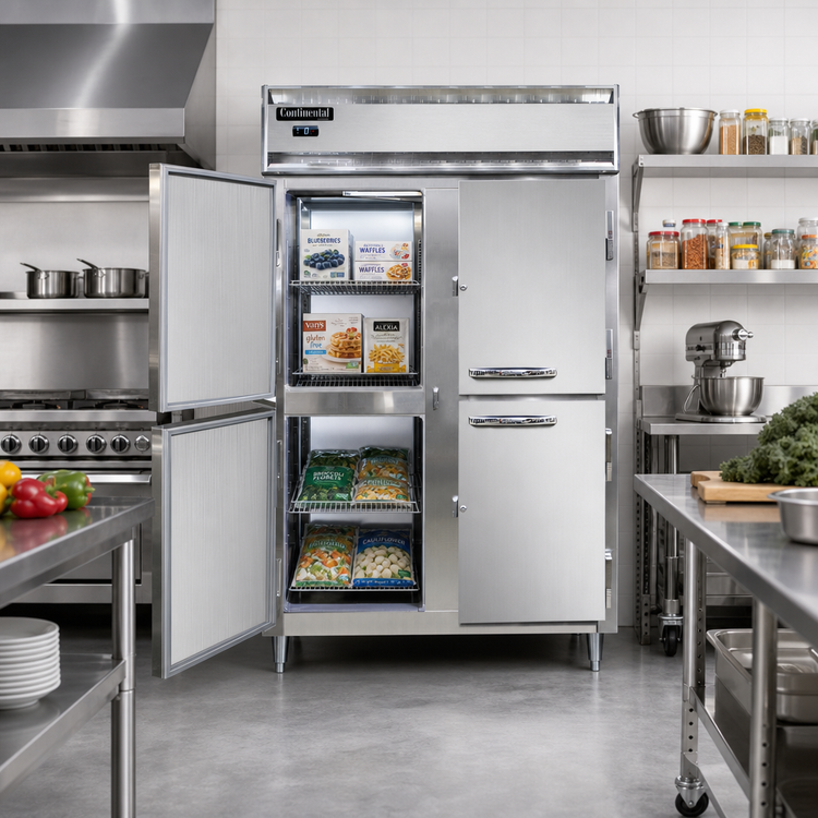Product image #2 for Continental Refrigerator Designer Line D2FNPTHD Two-Section Pass-Thru Freezer