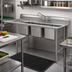 Thumbnail image #2 for Eagle Group 414 Series Three-Compartment Sink with 24-Inch Left Drainboard