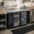 Thumbnail image #2 for Hurakan 48-Inch Narrow Back Bar Refrigerator with 2 Glass Doors