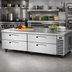 Thumbnail image #2 for True 95-1/2-Inch Refrigerated Chef Base with 4 Locking Drawers