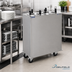 Thumbnail image #2 for Delfield Shelleymatic CAB2-650ET Even Temp Heated Mobile Enclosed Two-Stack Dish Dispenser