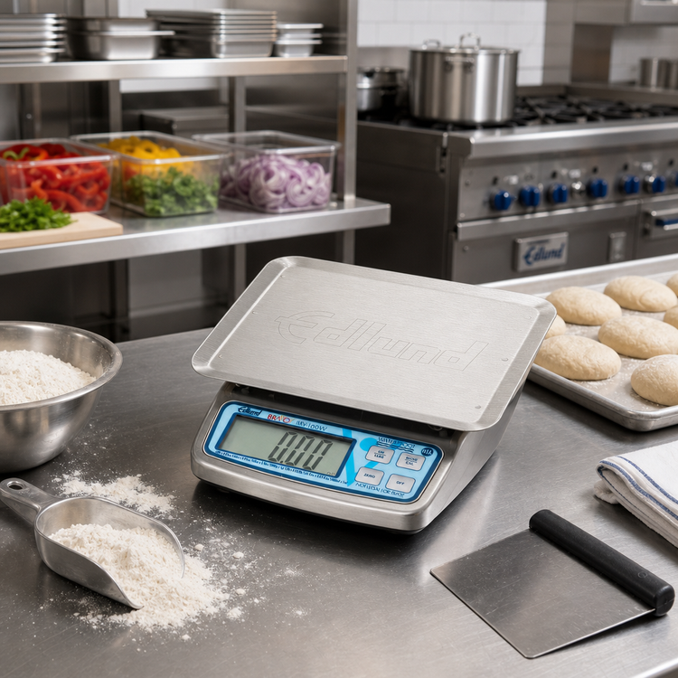 Product image #2 for Edlund Bravo! BRV-160W/115V Submersible Waterproof Digital Portion Scale, 10 lb Capacity