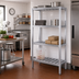 Thumbnail image #2 for New Age T-Bar Series 4-Tier Aluminum Cantilevered Shelving Unit, 36 x 20 x 72 Inches