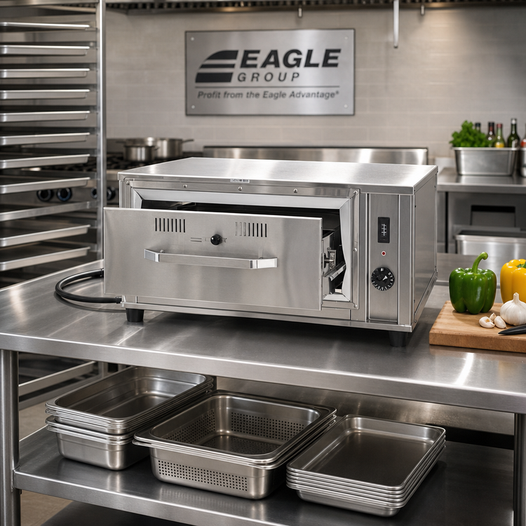 Product image #2 for Eagle Group Pass-Thru Heated Drawer, 1 Drawer, Freestanding, 240V, Left-Hand Cord