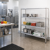 Thumbnail image #2 for New Age T-Bar Series 3-Tier Cantilevered Aluminum Shelving Unit, 42 x 24 x 60 Inches