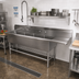 Thumbnail image #2 for John Boos Pro-Bowl 4-Compartment Commercial Sink with 18-Inch Right Drainboard, 16 x 20 x 14 Inch Bowls