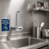 Thumbnail image #2 for ChekPoint Electronic Touchless Wall-Mount Faucet with Rigid Gooseneck Spout, 4-Inch Centers, 0.5 GPM