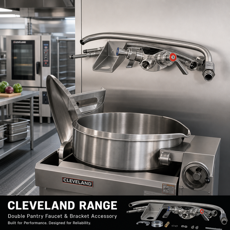 Product image #2 for Cleveland Range Double Pantry Faucet and Bracket Accessory for Tilt Skillets and Braising Pans