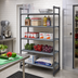 Thumbnail image #2 for Cambro Camshelving Basics Plus 5-Tier Vented Stationary Starter Unit, 24 x 54 x 64 Inches, Brushed Graphite