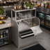 Thumbnail image #3 for Krowne Royal Series 42-Inch Pass-Thru Underbar Ice Bin/Cocktail Station with Left Ice Bin, 10-Circuit Cold Plate, Double Speed Rail, and Blender Shelf