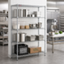 Thumbnail image #2 for Eagle Group Add-A-Shelf 4-Tier Starter Wire Shelving Unit, 48W x 14D x 74H, Chrome Finish