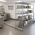 Thumbnail image #2 for Eagle Floor-Trak Single-Deep 17 Ft Floor Track Kit for Wire Shelving
