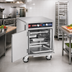 Thumbnail image #2 for FWE Clymate IQ Mobile Heated Humidified Holding Cabinet with Dutch Doors, 12-Slide, 18 x 26 Tray Capacity