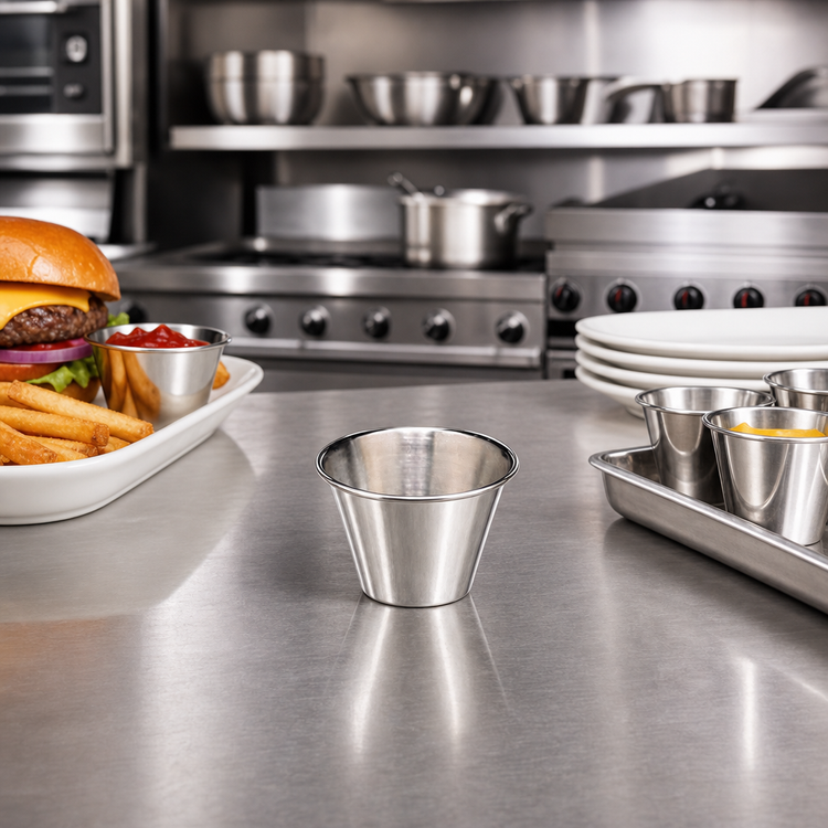 Product image #2 for American Metalcraft 1-1/2 oz Stainless Steel Polished Sauce Cup