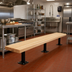 Thumbnail image #2 for John Boos 120-Inch Tuff-Var Northern Hard Rock Maple Locker Bench Seat