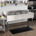 Thumbnail image #2 for Advance Tabco Special Value Series 84-Inch 3-Compartment Stainless Steel Bar Sink with Dual 24-Inch Drainboards and Faucet